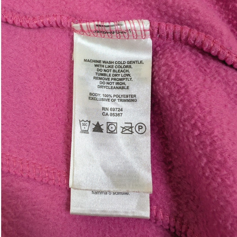 Columbia Medium Pink Fleece Full Zip Cozy Jacket w/ Zipper Pockets & Cinch Waist - Picture 11 of 15
